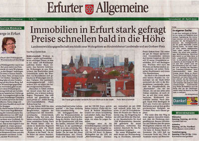 Immobilien in Erfurt stark gefragt